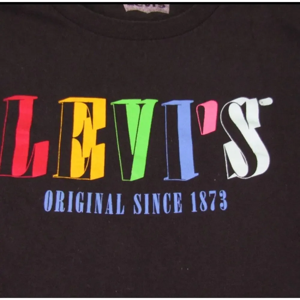 Men's Levi's Strauss & Co rainbow Short Sleeve T-Shirt Size L - Picture 3 of 4